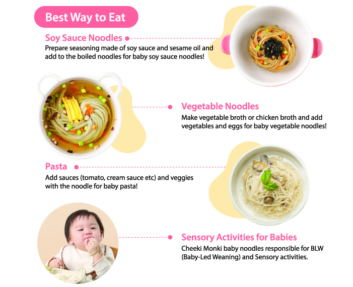 
Cheeki Monki Nutritious Baby Noodles Carrot 4x8x150g (8M+) 