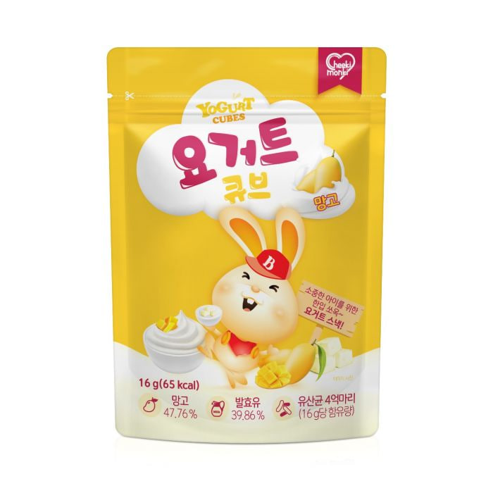 Korean Cheeki Monki Yogurt Cubes Mango 30x16g