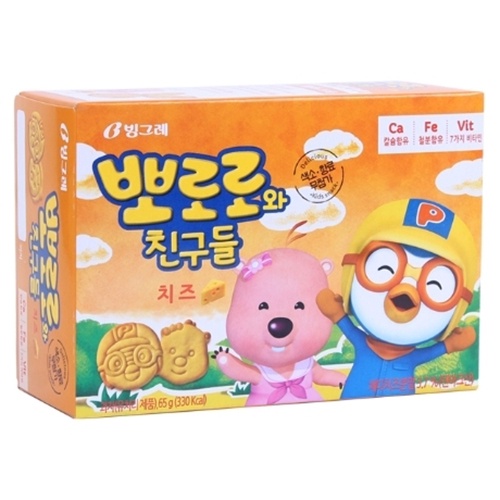 [Inventory Part] Korean Pororo Chips Cheese (1x20) 65g (24M+)