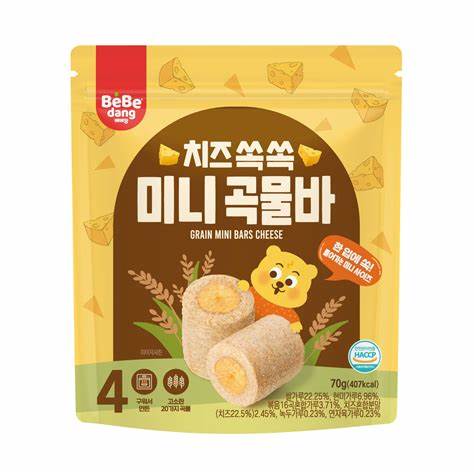 [Inventory Part] Korean BeBe dang Grain Bars-Cheese 35x70g (15M+) 